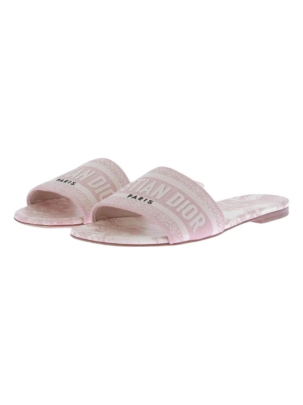 Dior Dway Light Pink Logo Slide Sandals